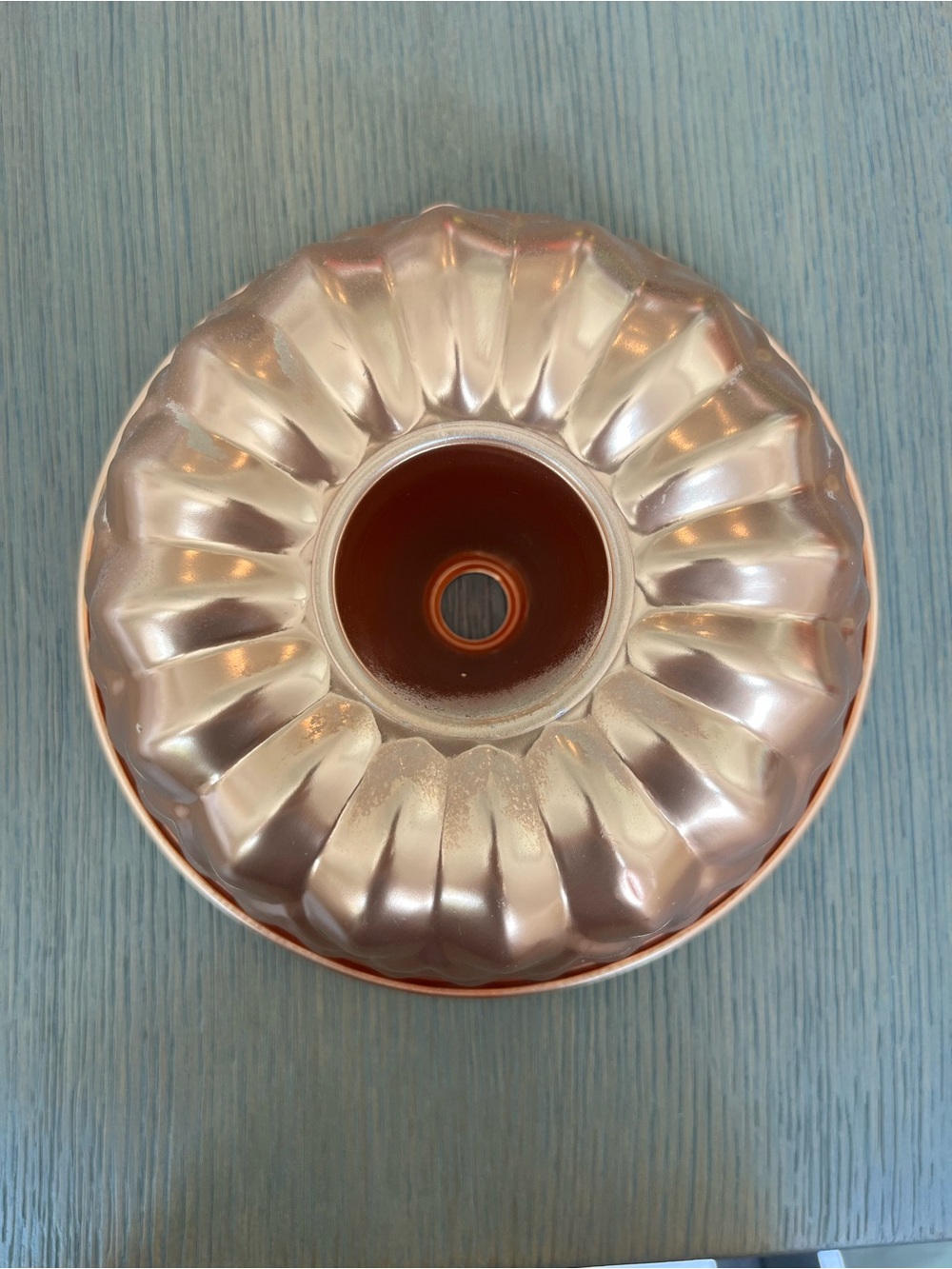 Copper Toned Bundt Cake Pan/Jello Mold